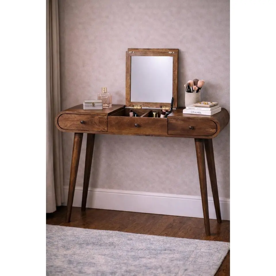 Artisan Furniture Massief hout Contour Curve kaptafel