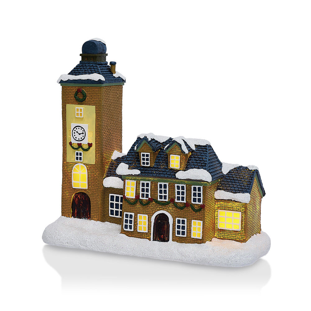 église lumineuse de No&euml;l nordique H21,5cm