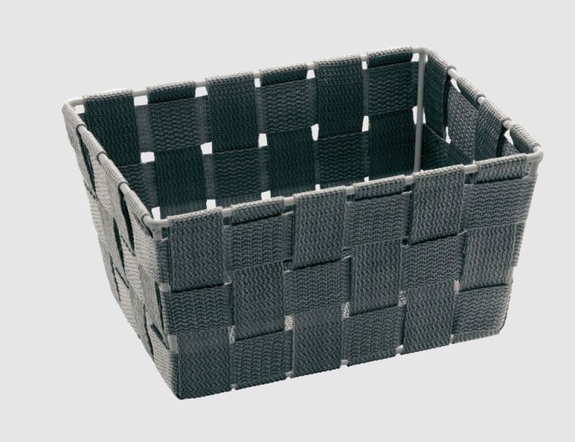 WENKO Aufbewahrungskorb Adria mini grau