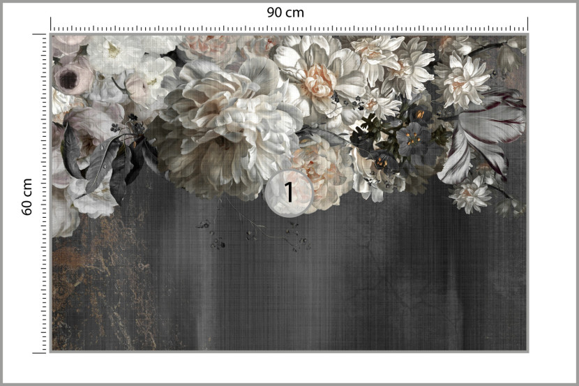 Fototapeta Abstrakcyjne Kwiata 90x60cm