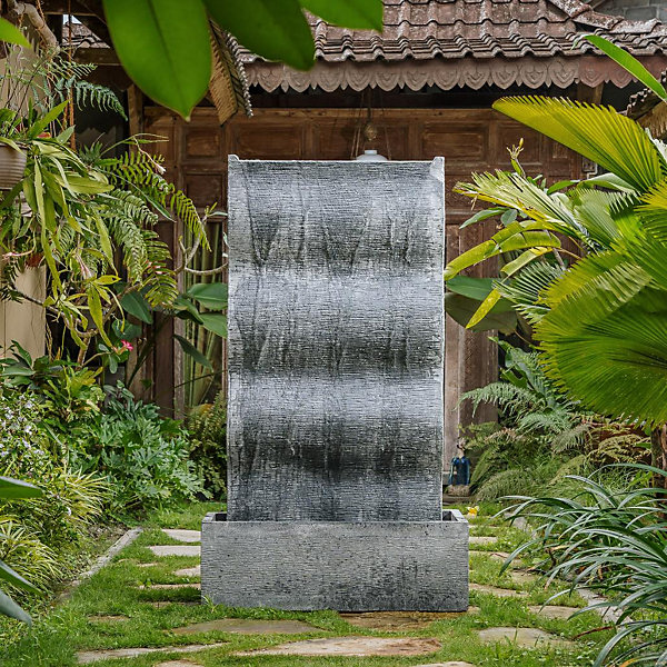 Mur d'eau contemporain vague double face 155cm