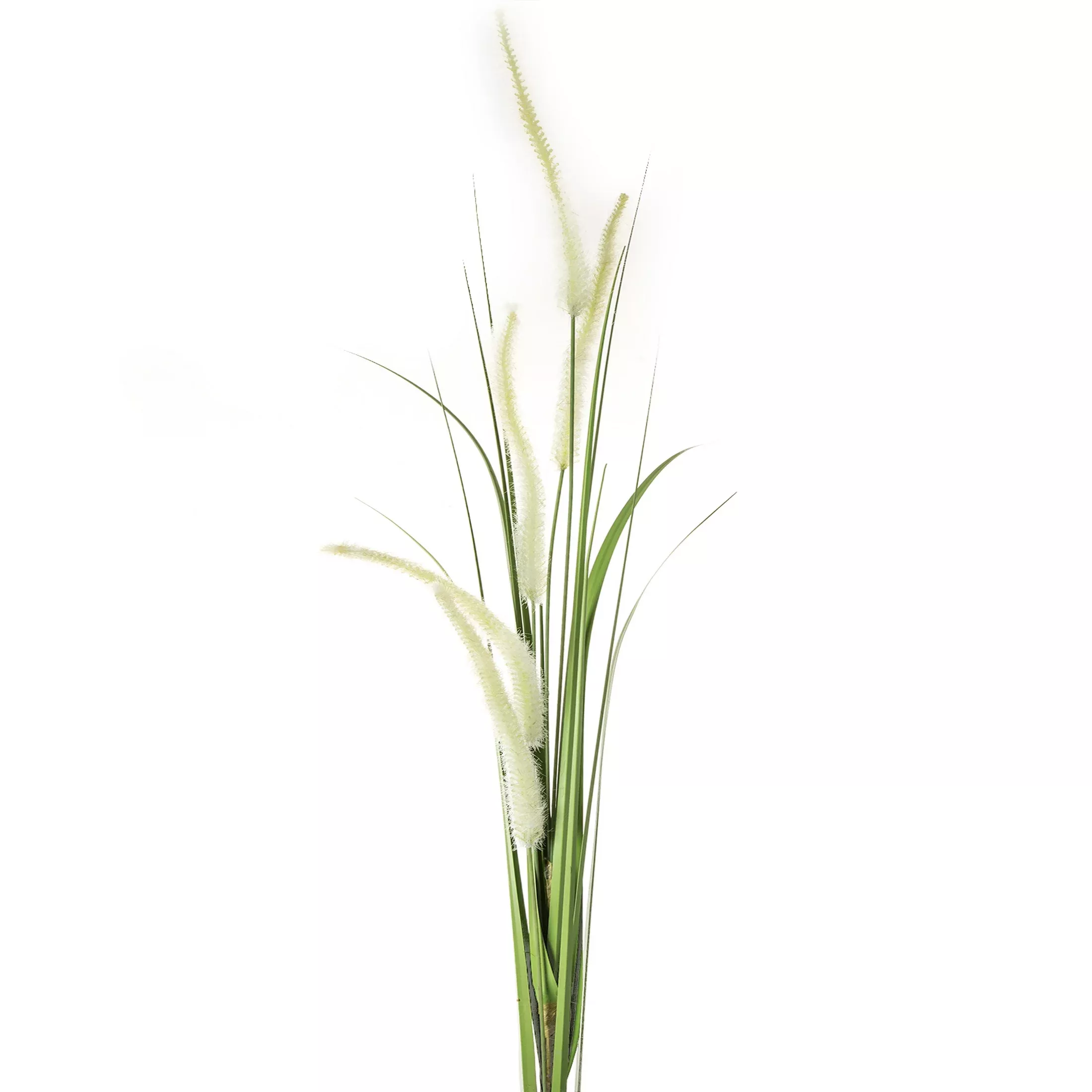 Trawa sztuczna z długimi kłosami kremowo, zielona 53 cm