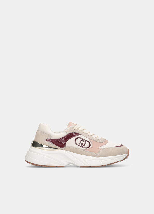 Sneakers in suede e nylon