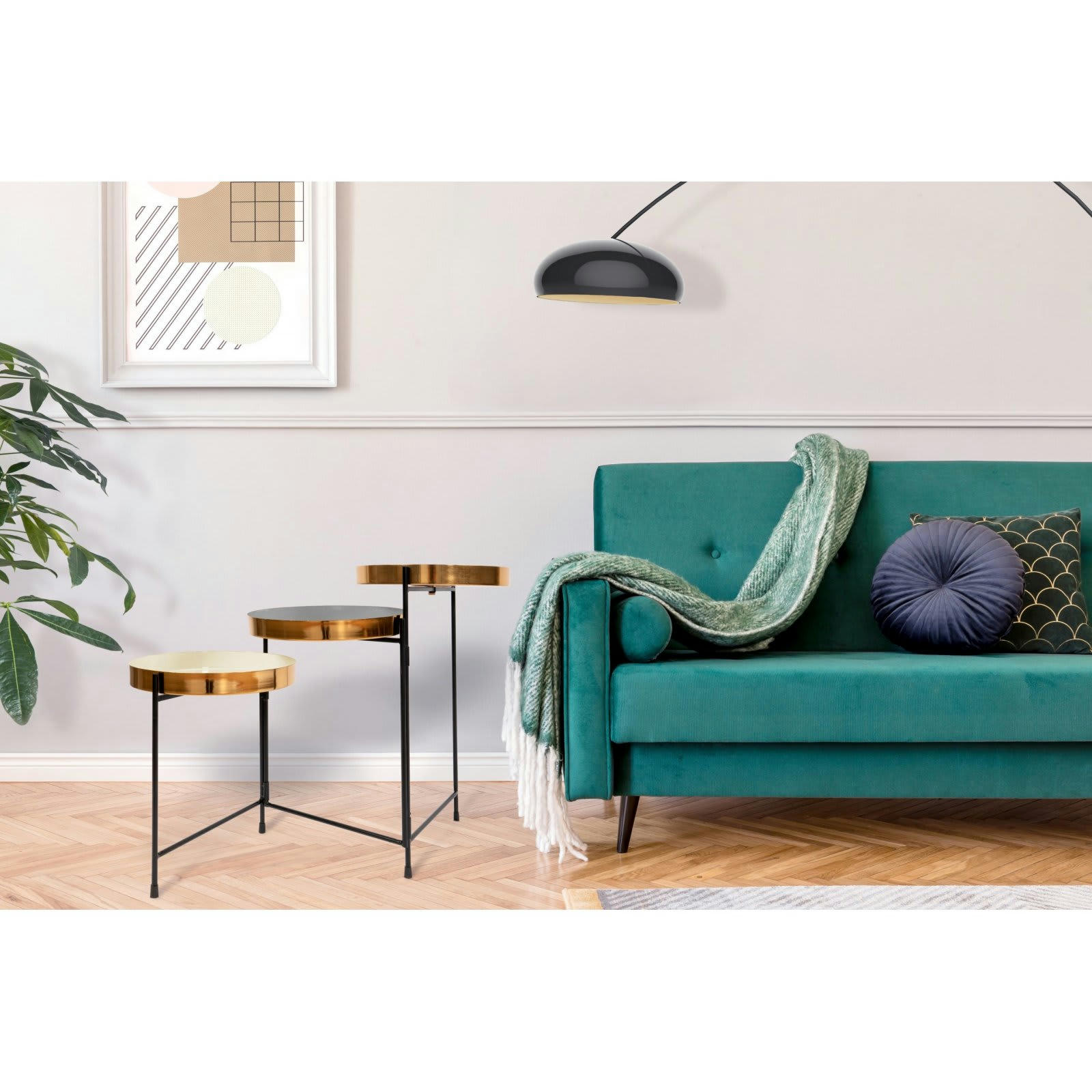 MRISON - Tables gigognes Métal Multicolore