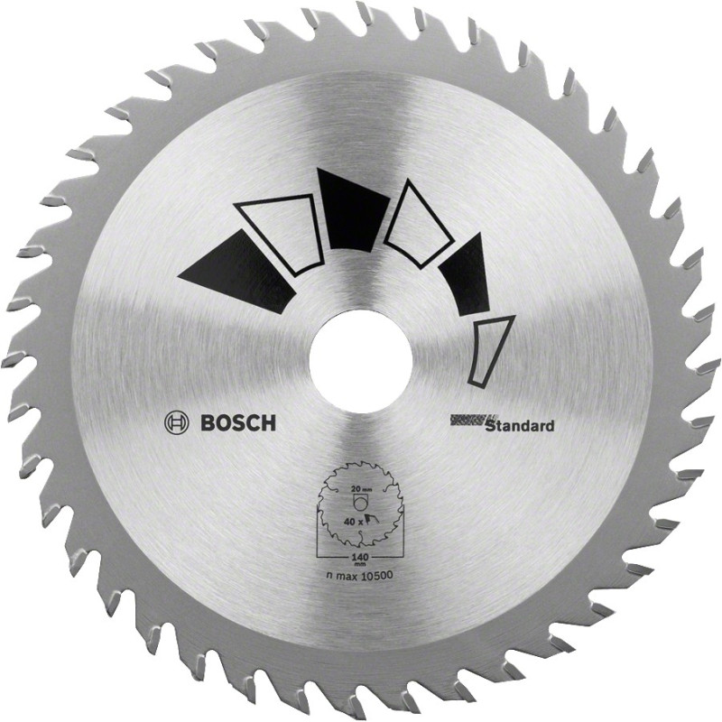 Lame de scie circulaire Standard 40 dents Ø 190 x 30 mm BOSCH