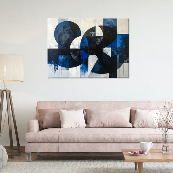 Obraz do salonu sypialni biura, Abstrakcja kształty geometryczne 30x20