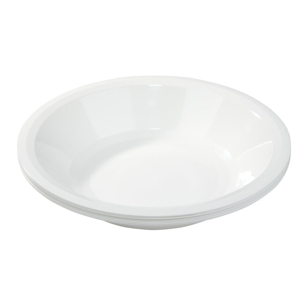 Bol plastique x8 blanc Ø19,5cm