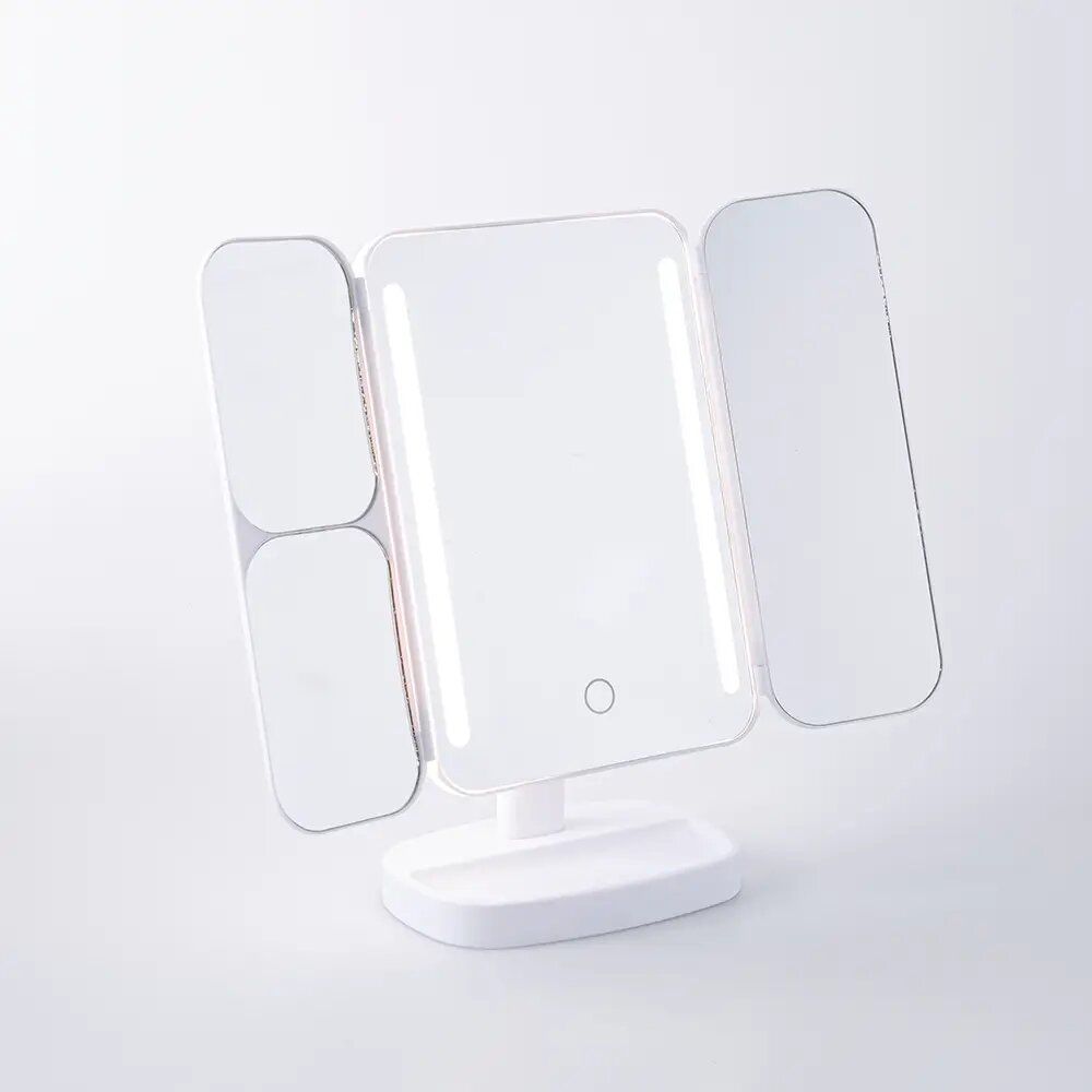 Danielle Creations Tri-Fold LED Mirror With Tray