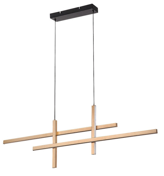 Lampa wisząca SEVERINE złoto-czarna-biała LED 4x40W 3000K 2000lm Rabalux