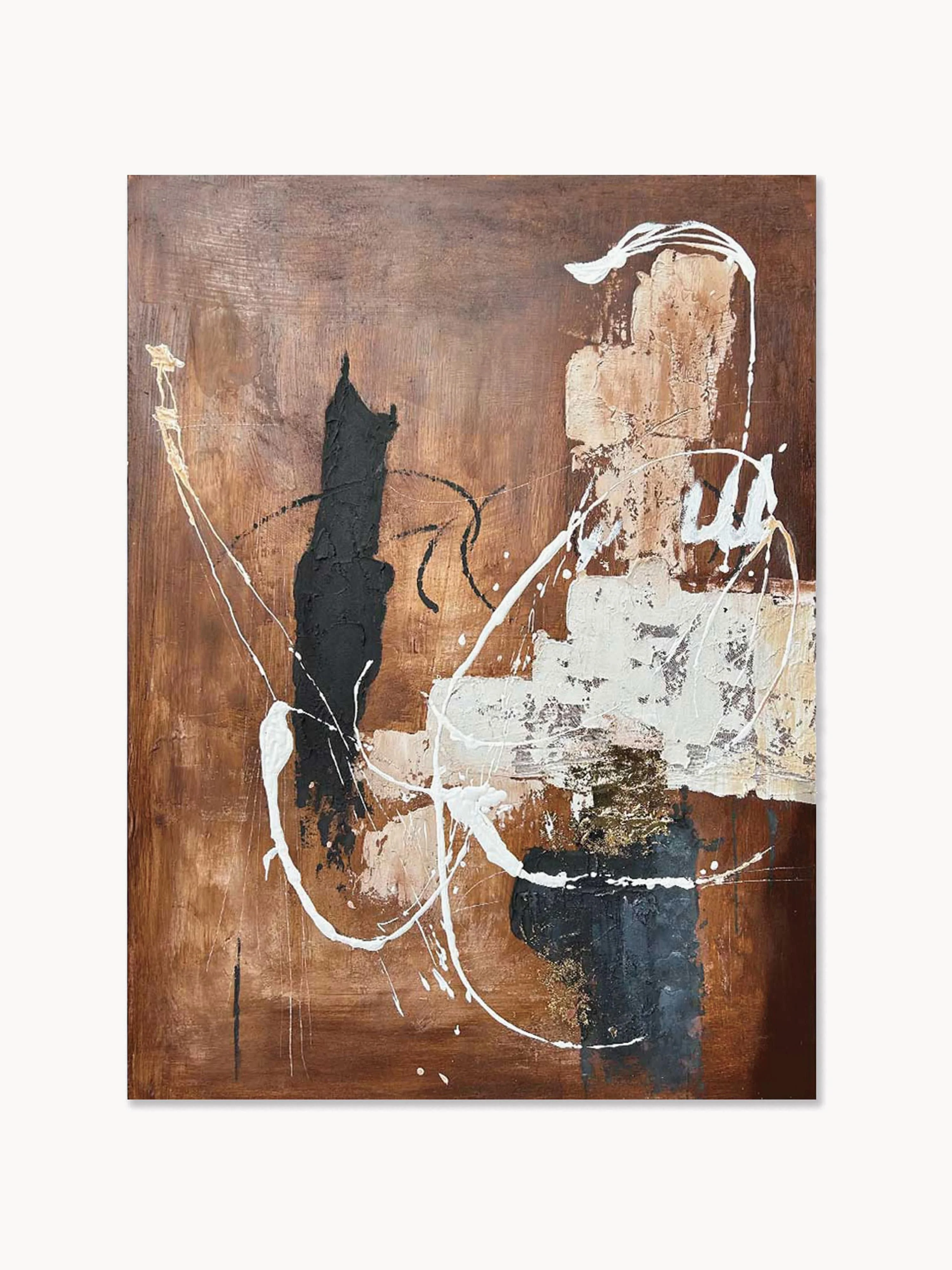 Handgemaltes Leinwandbild Rust