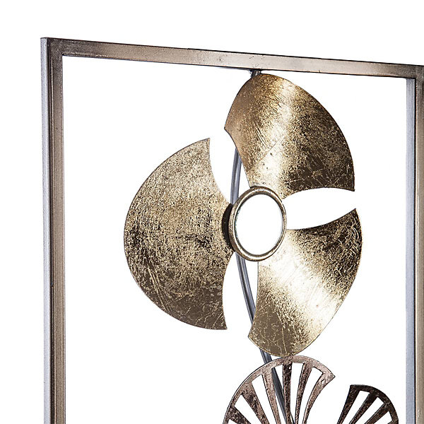 Déco murale Fleurs - métal 31x89 cm - Atmosphera