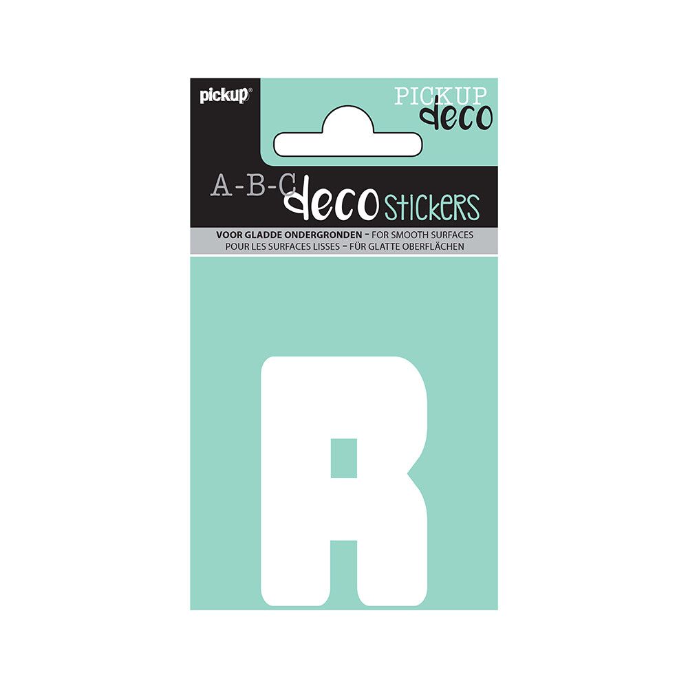 BOKSTAVER PICKUP R ABC DECO ANNA 60 MM R HVIT