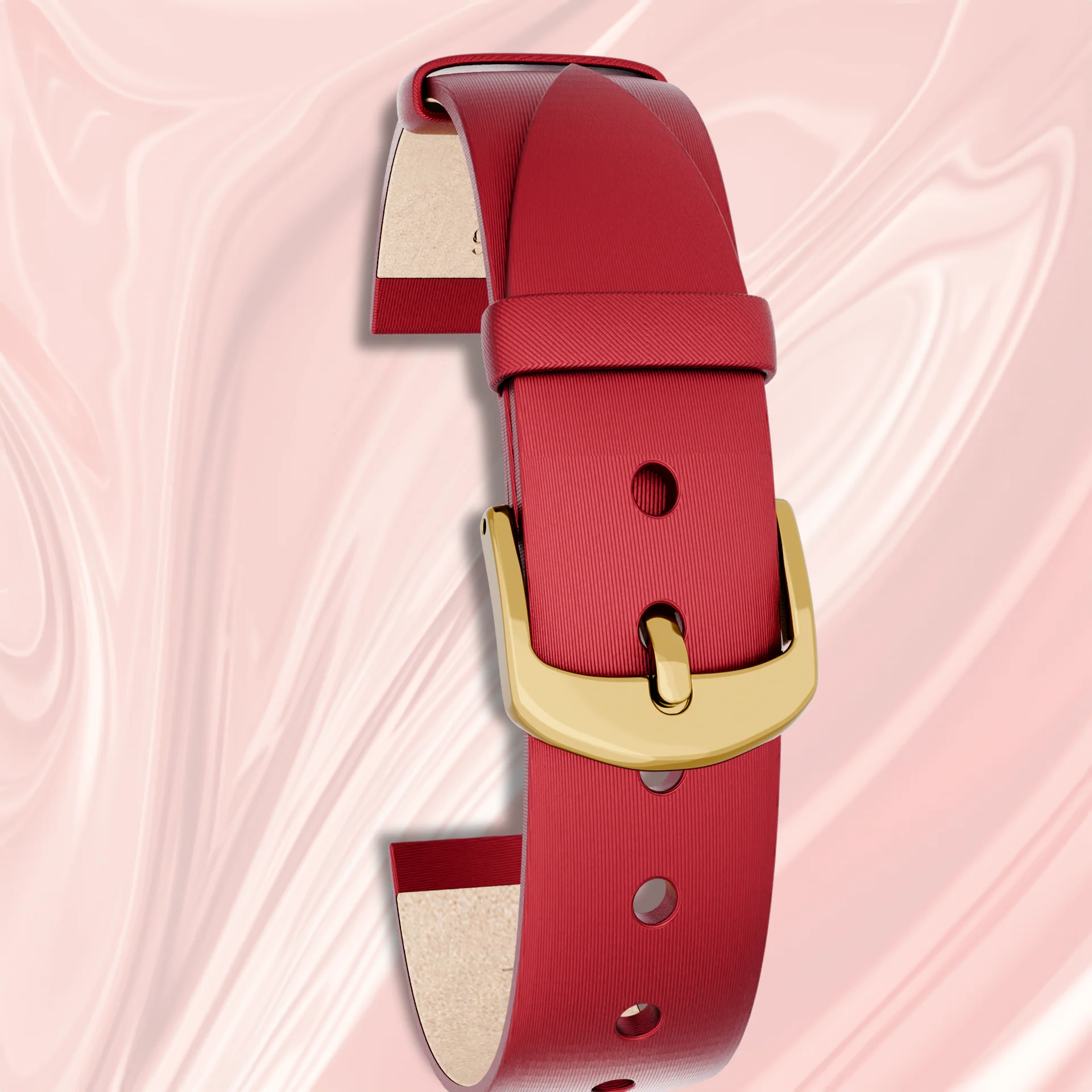 Satin Leather Red (16mm)