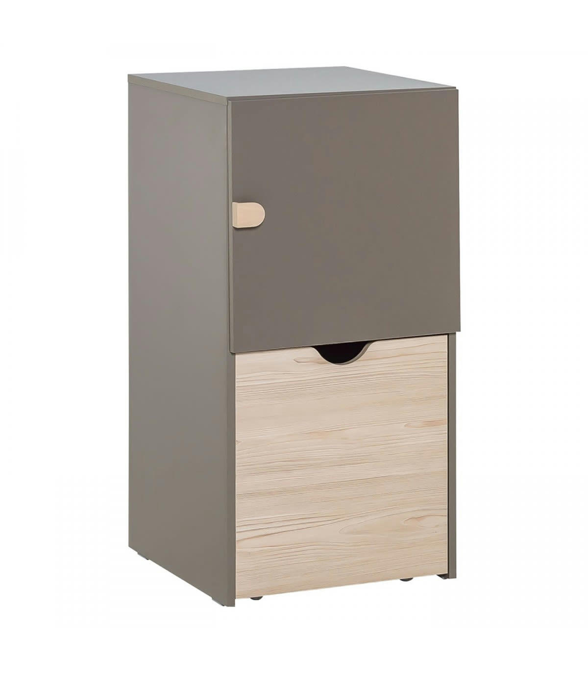 STIGE - Commode colonne sur roulettes avec cube amovible
