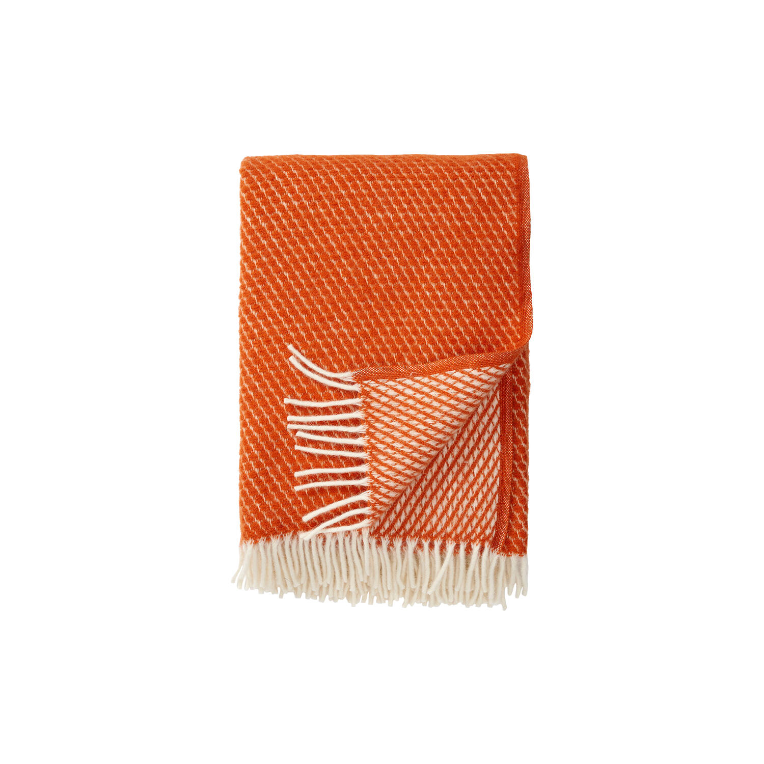 Velvet uld plaid, rust