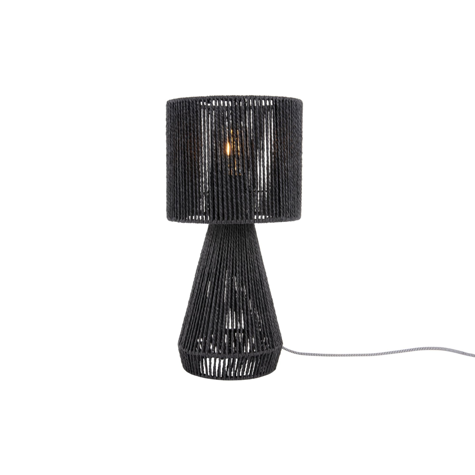 Leitmotiv tafellamp Forma Cone - zwart - 20x20x40cm