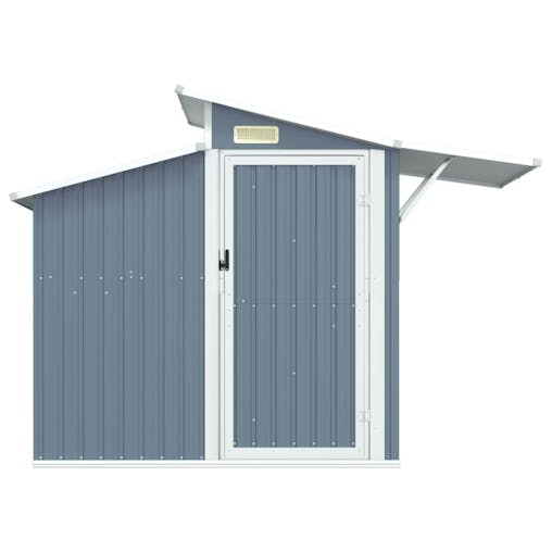 NNEVL Garden Shed Grey 270x130x208.5 cm Galvanised Steel