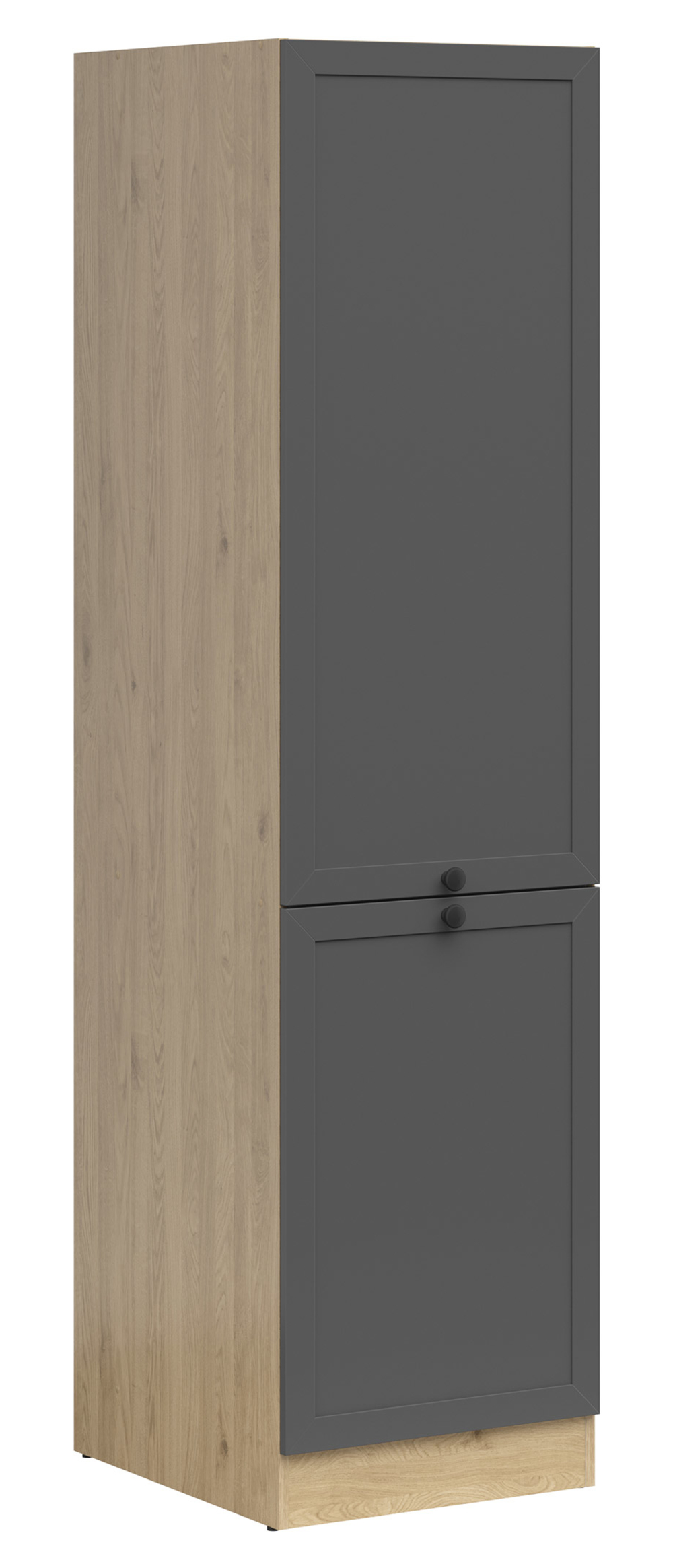 Szafka kuchenna dolna Junona Line 50 cm wysoka lewa dąb bernstein/grafit