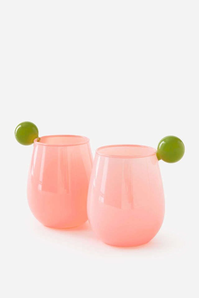 Bulbous Set Of 2 Tumblers