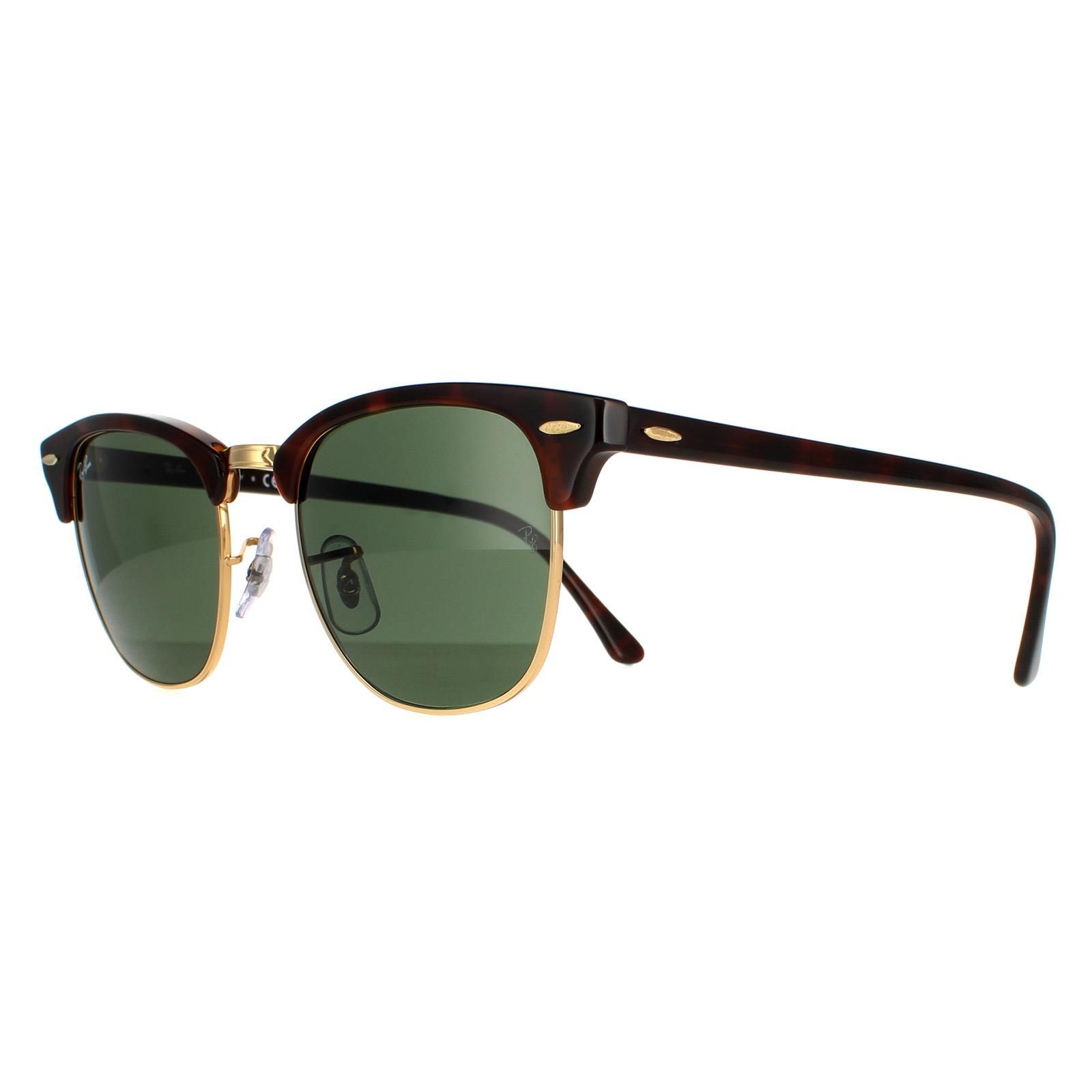 Ray-Ban Round Havana Green Clubmaster 3016 Sunglasses