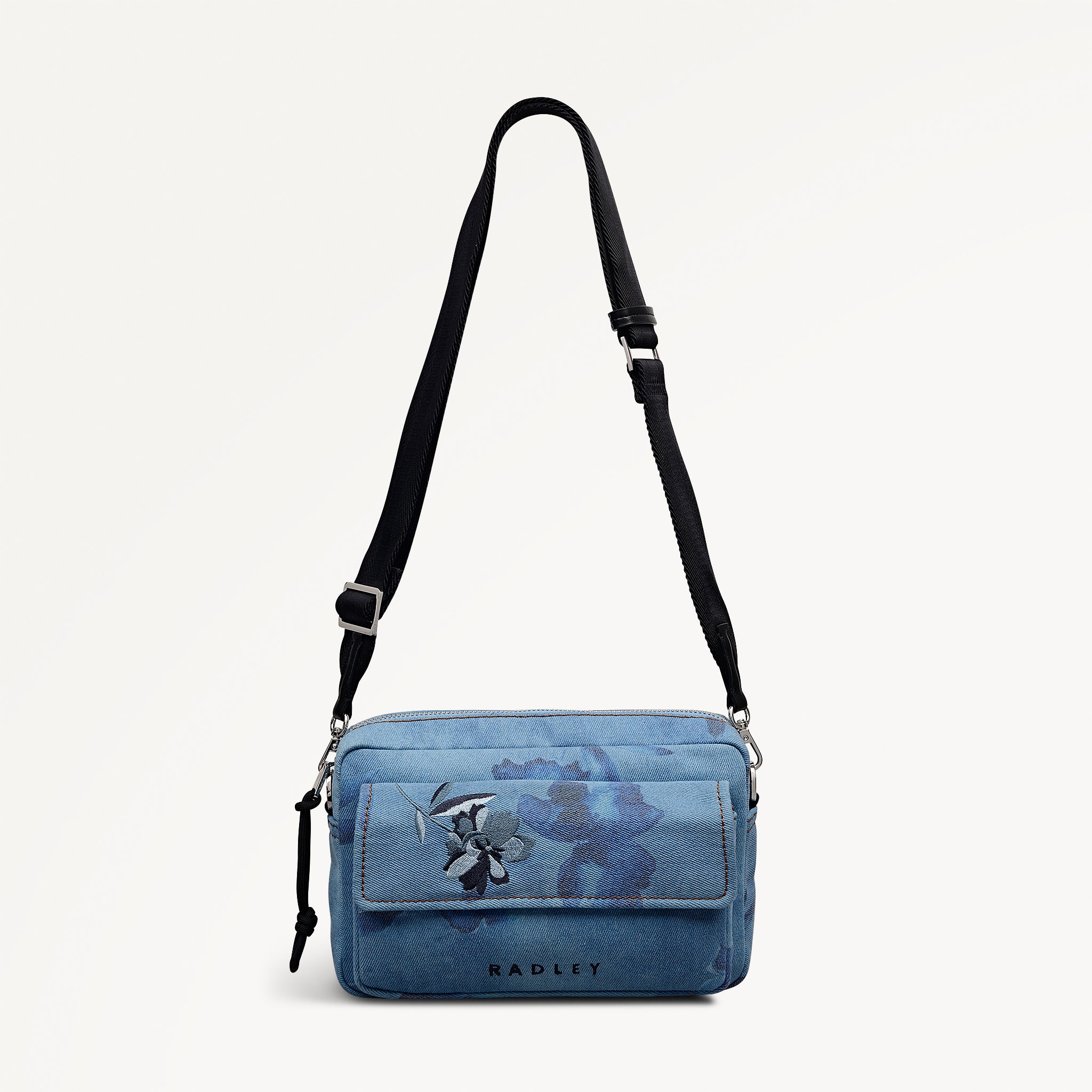 Eden Row - Denim - Small Ziptop Cross Body