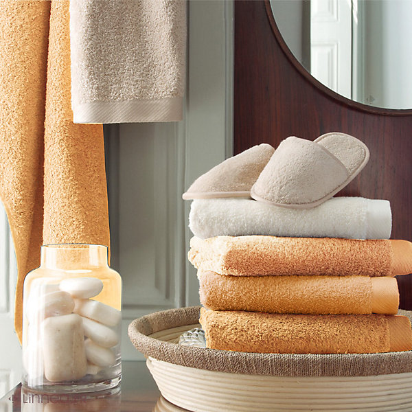 Drap de douche 70x140 cm coton peigné ALBA vanille