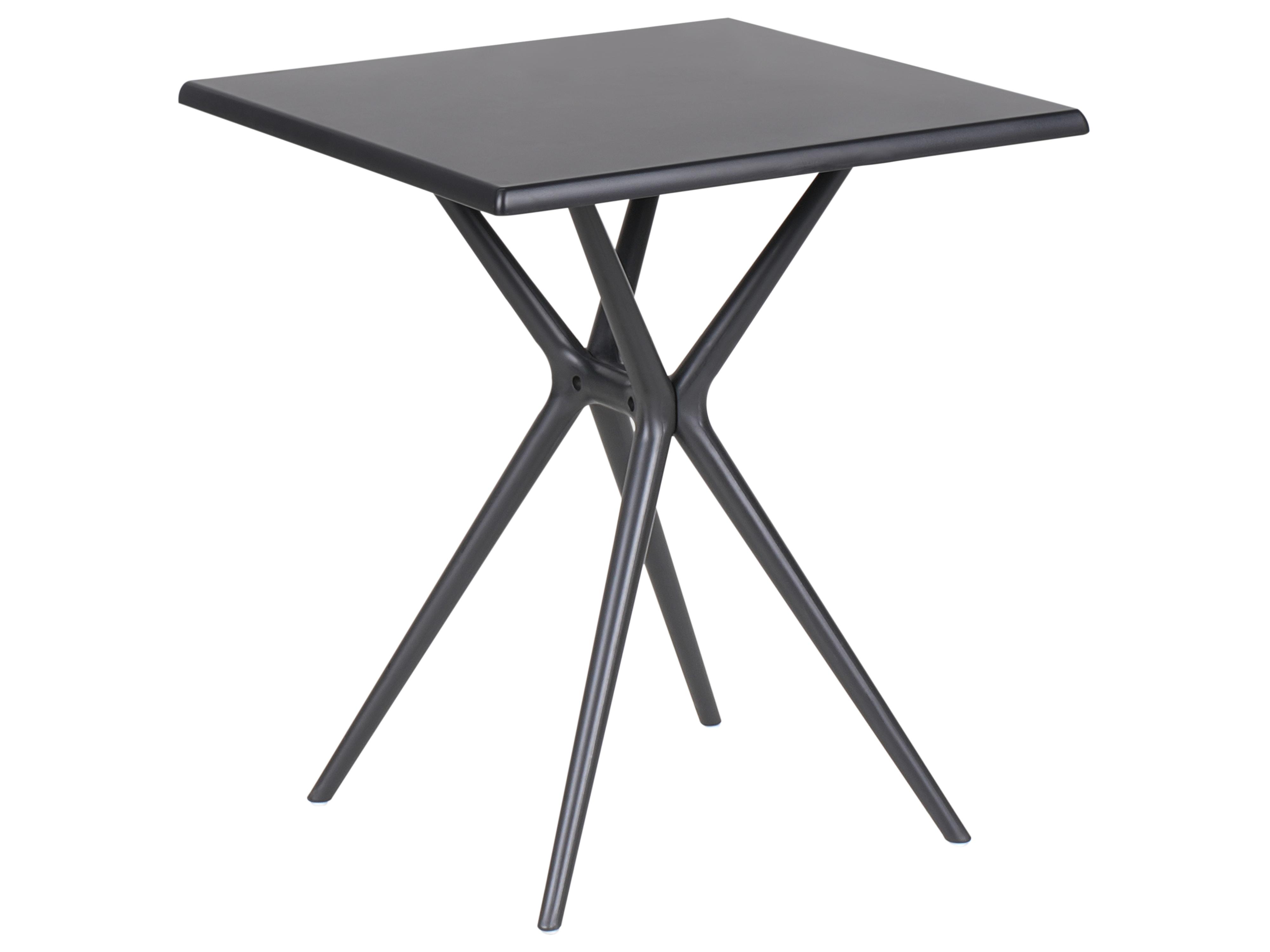 Garden Dining Table PIAVE 70 cm 70 cm Black