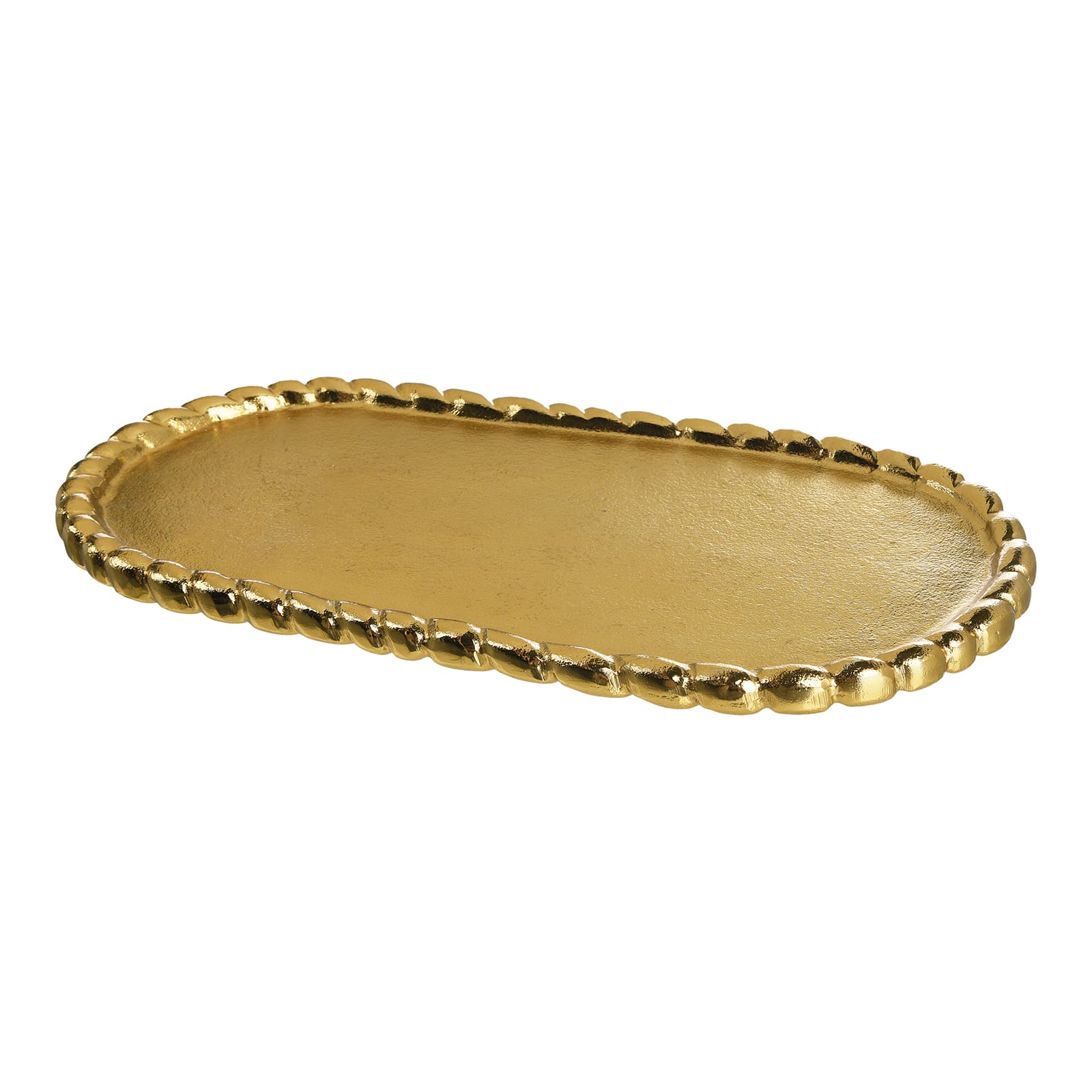 Deko-Tablett Metallknot Gold,L 400 x B 200 x H 15 mm