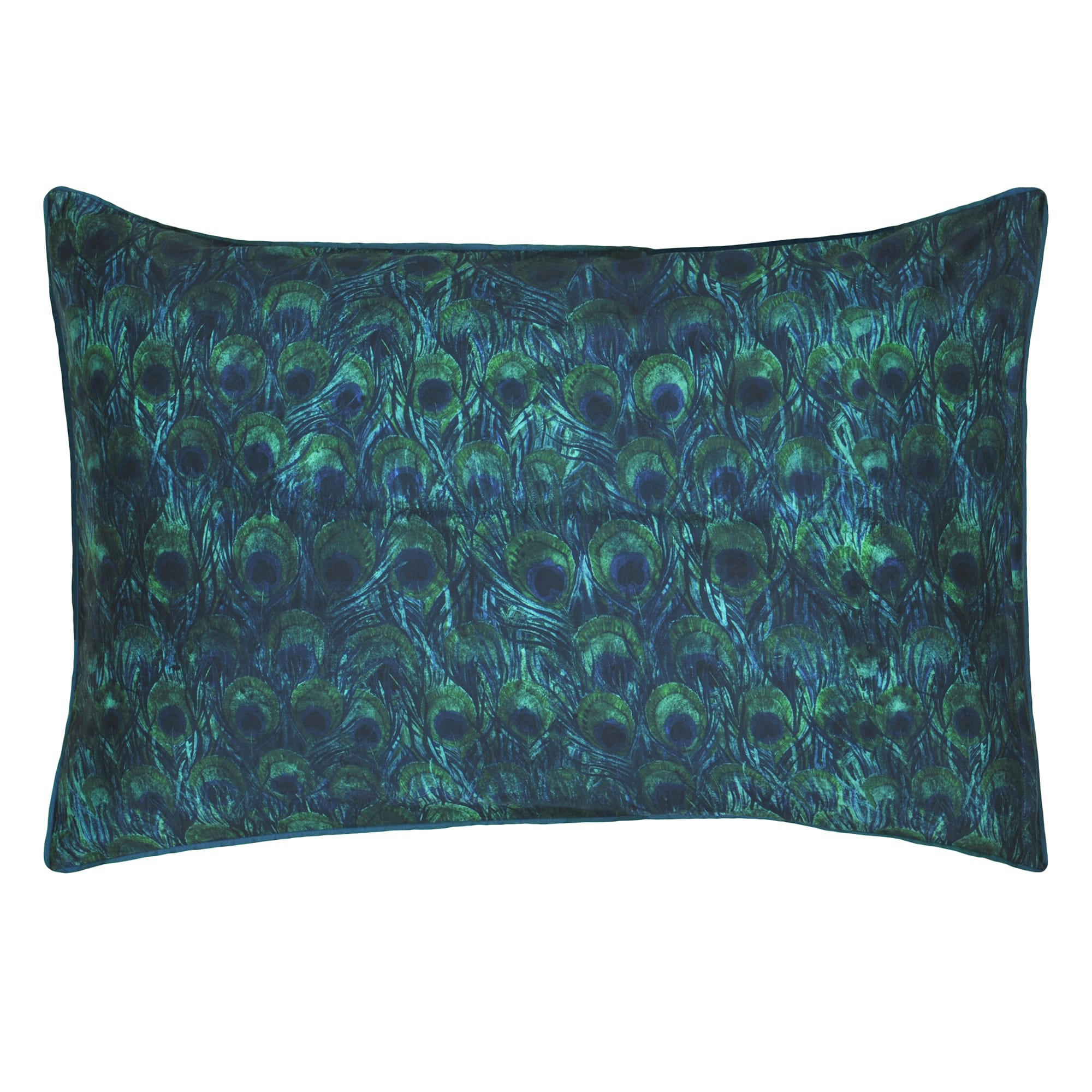 ARJUNA LEAF - Taie d'oreiller en coton viridian 50x75