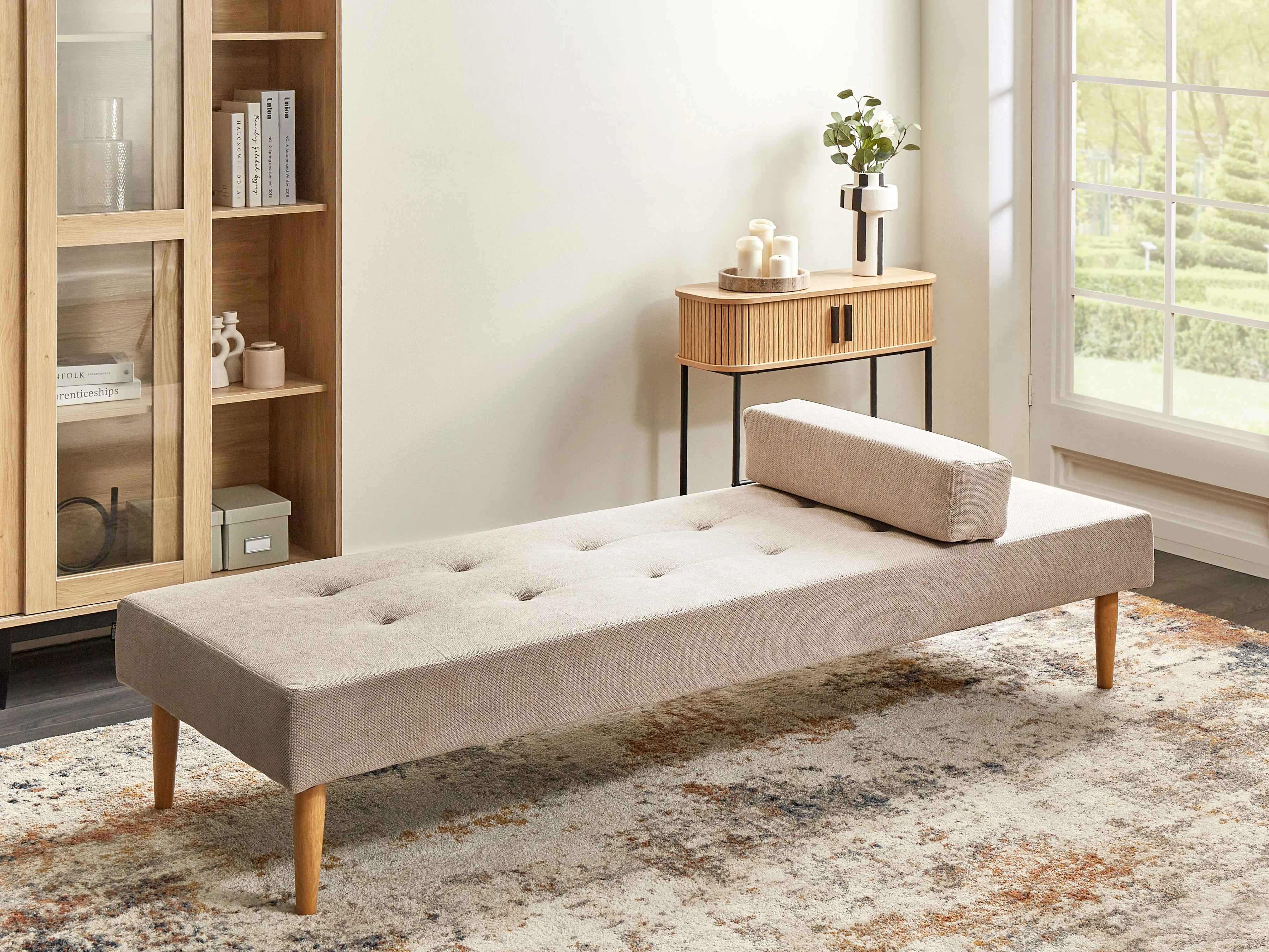 Chaise Longue NIORT Fabric Beige