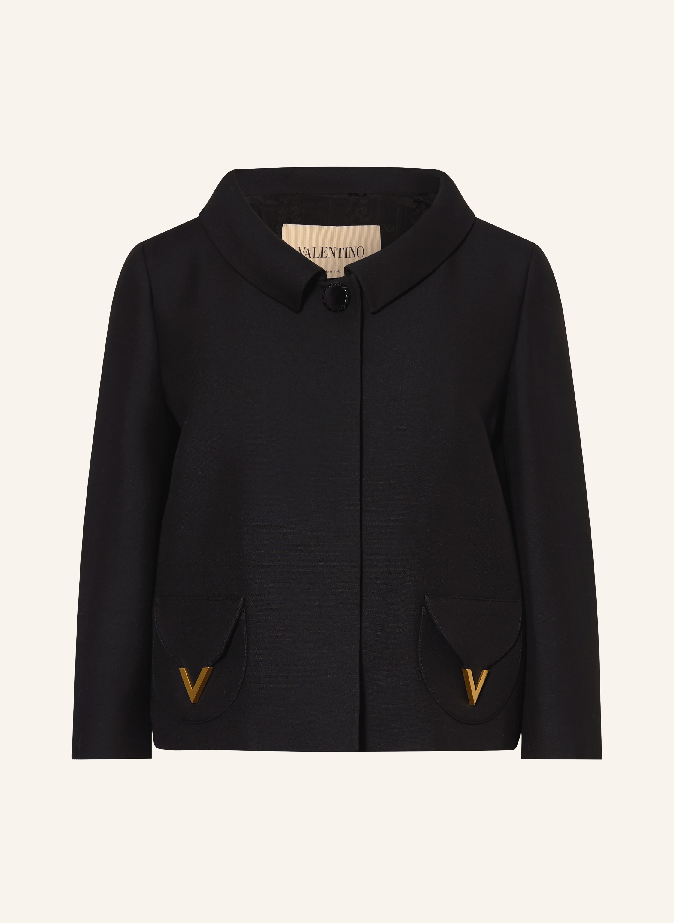 VALENTINO Kastenjacke mit Seide und 3/4-Arm