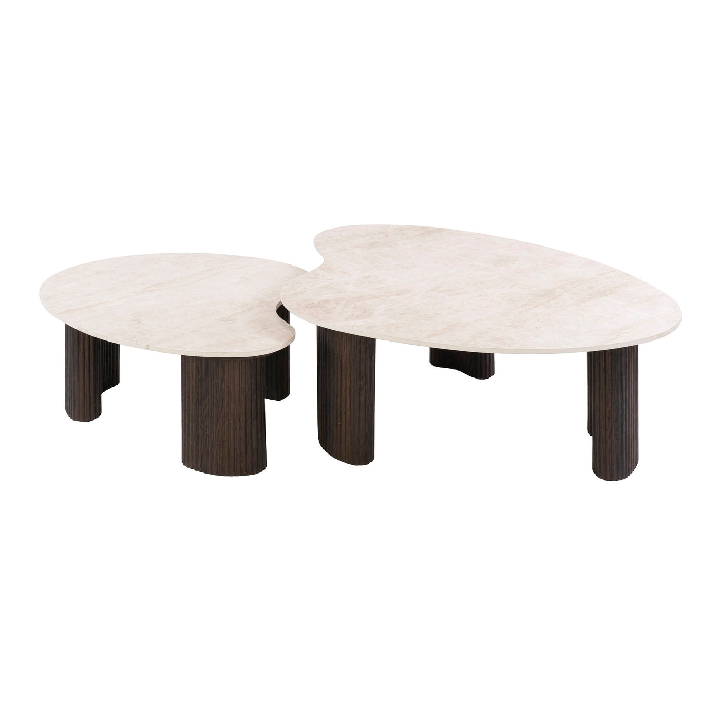 Giga Living Salontafel Ceramo Aperto - Organisch Keramiek - Set Van 2