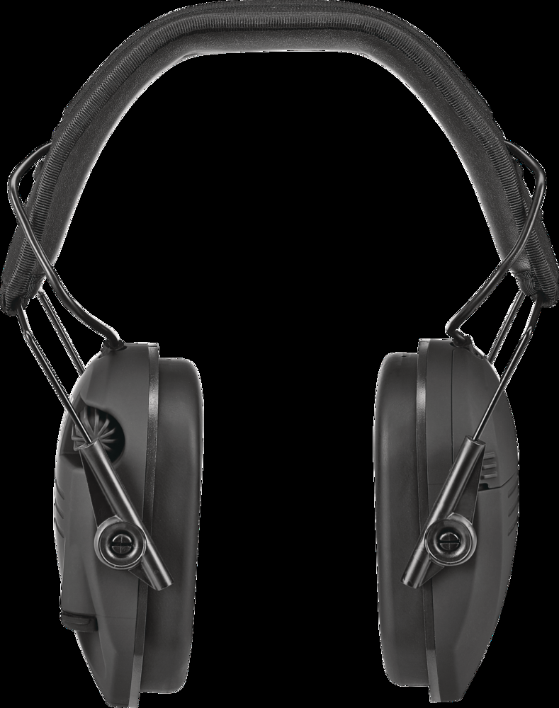 Walkers Razor Quad 23-DB Hunting Slim Low Profile Ear Muffs, Black