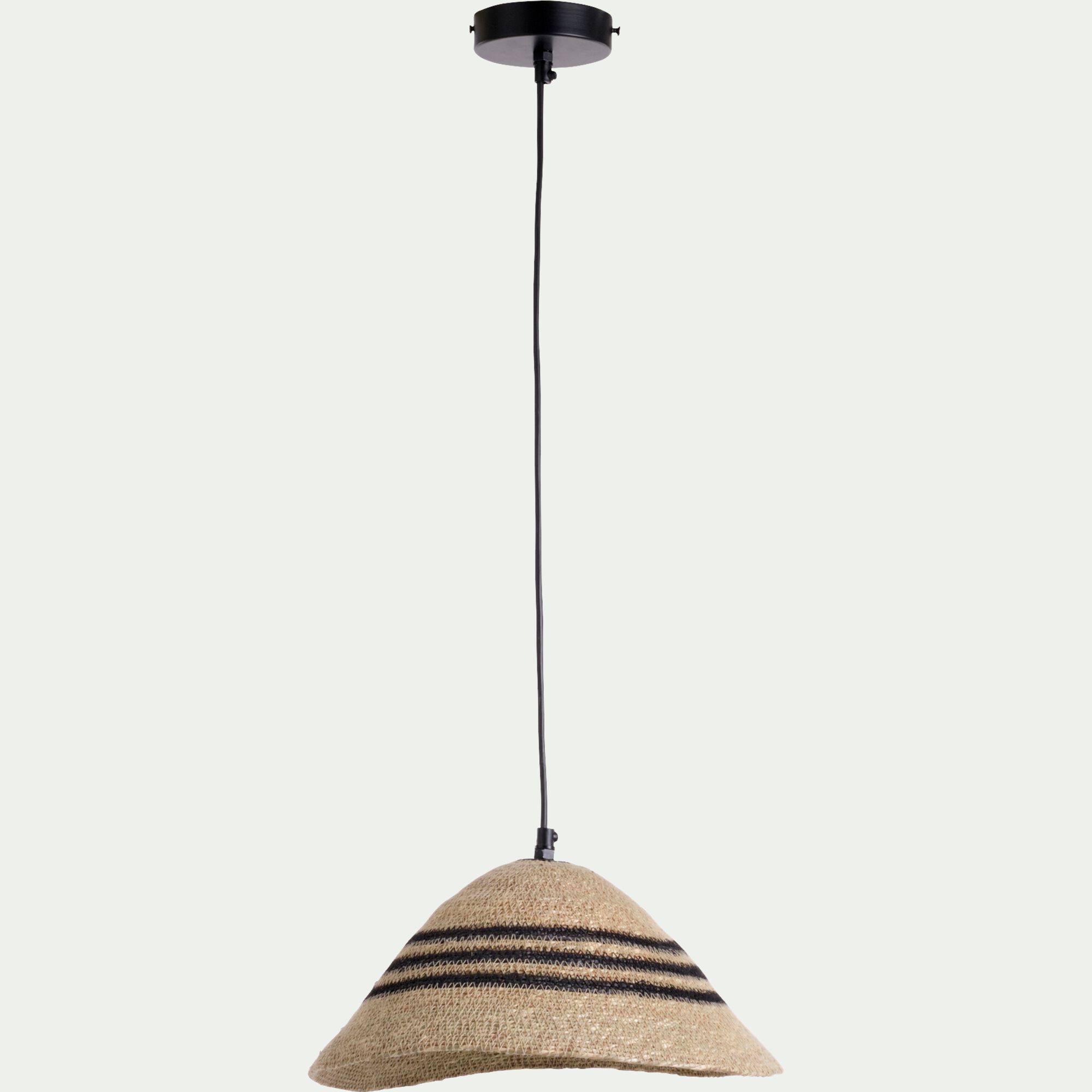 GIENS - Suspension électrifiée en jonc de mer D32cm - naturel