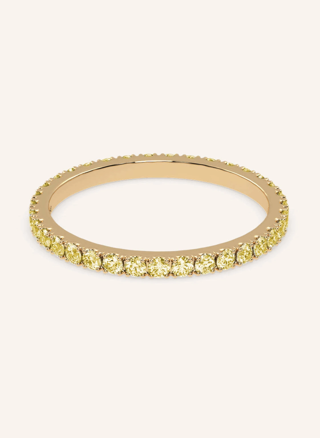 VEYNOU Ring MEMORY aus 18 Karat Gelbgold und 0,70ct. gelbe Lab-Grown Diamanten