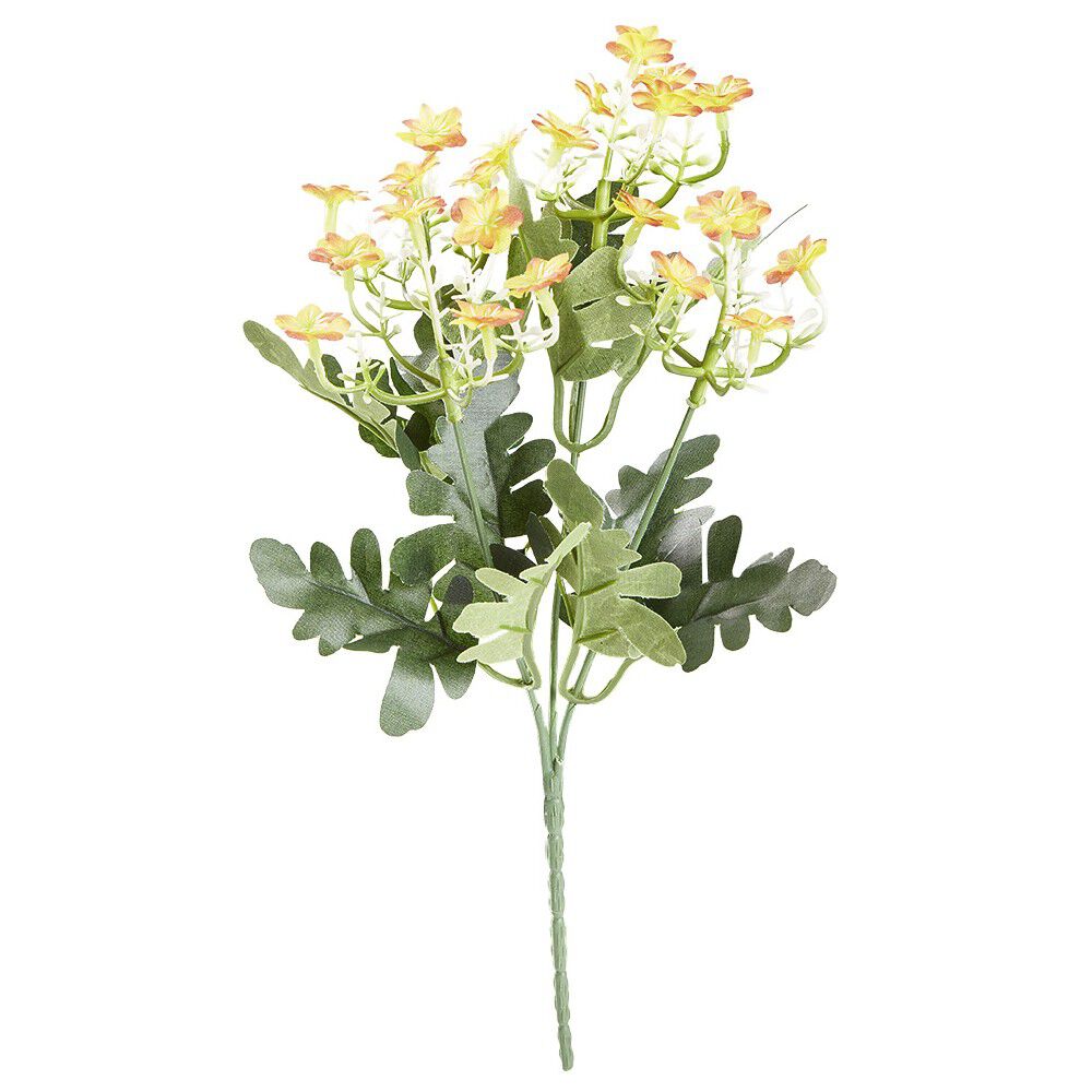Fleurs piquet Succulentes dorées en polyéthylène
