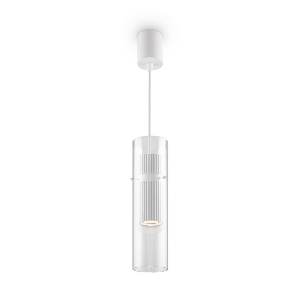 Lampa wisząca biało-przezroczysta Dynamics 1xGU10x50W Maytoni
