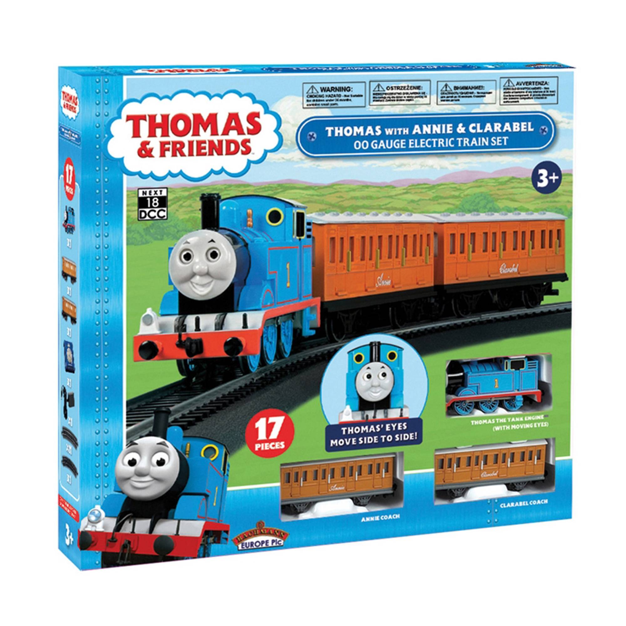 Thomas with Annie and Clarabel OO Scale Electric Train Set