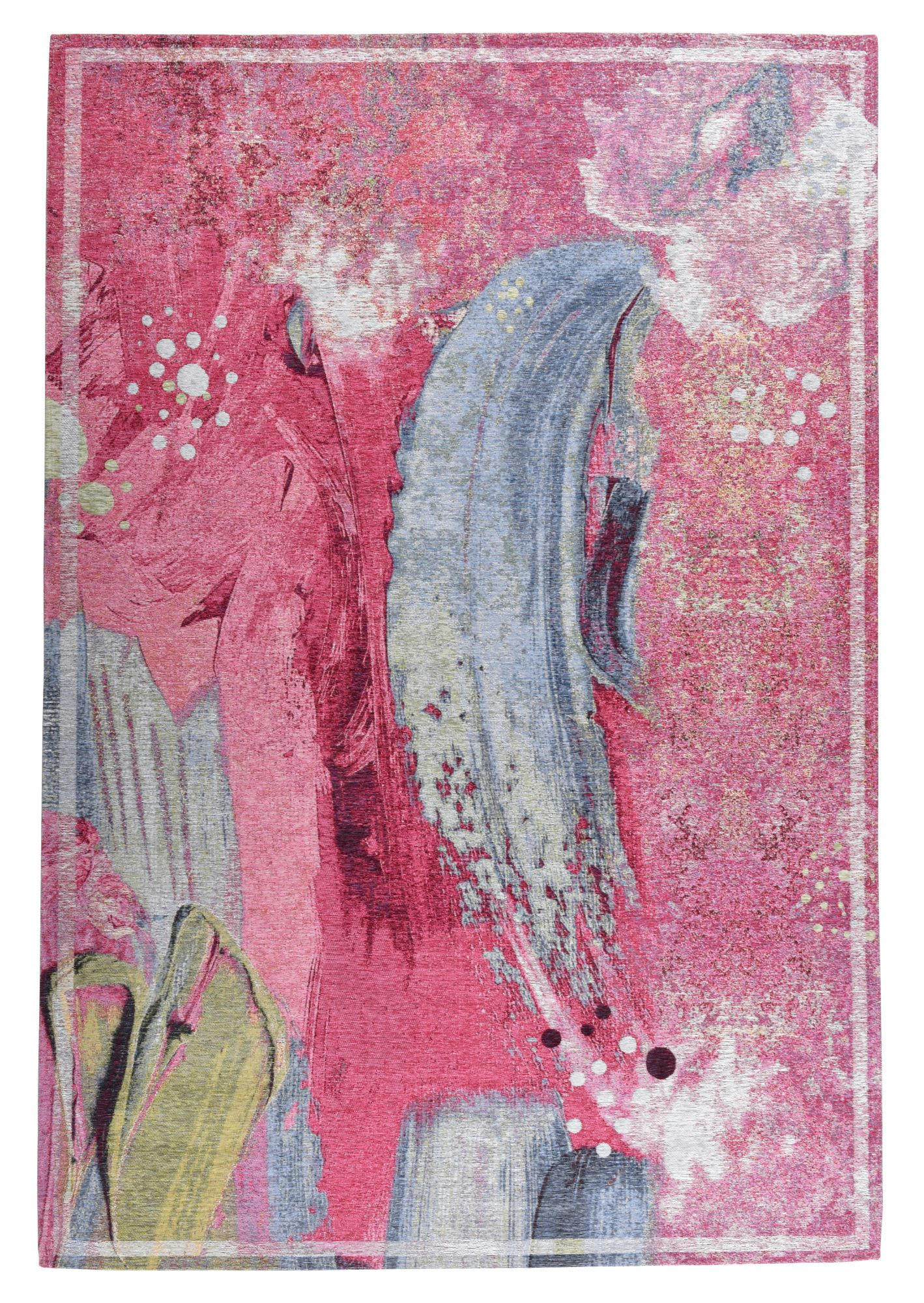COSIMA - Tapis salon tissé plat - rose foncé multi 190x280 cm
