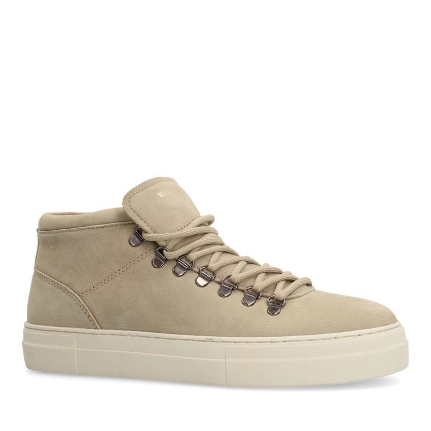 Manfield Beige nubuck sneakers