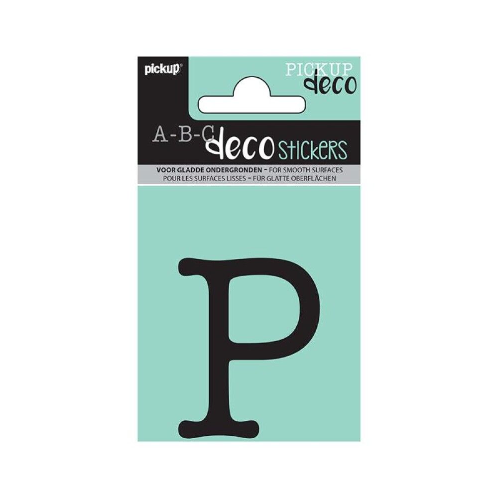 BOKSTAV PICKUP ABC DECO MAUD P 60 MM SVART