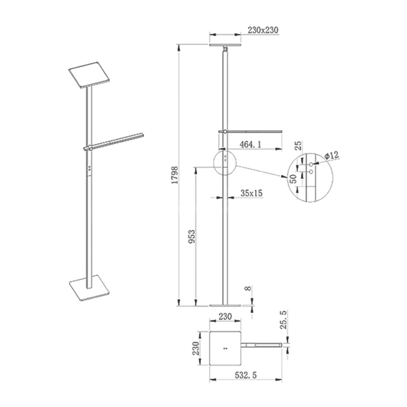 Stehleuchte Ideal
