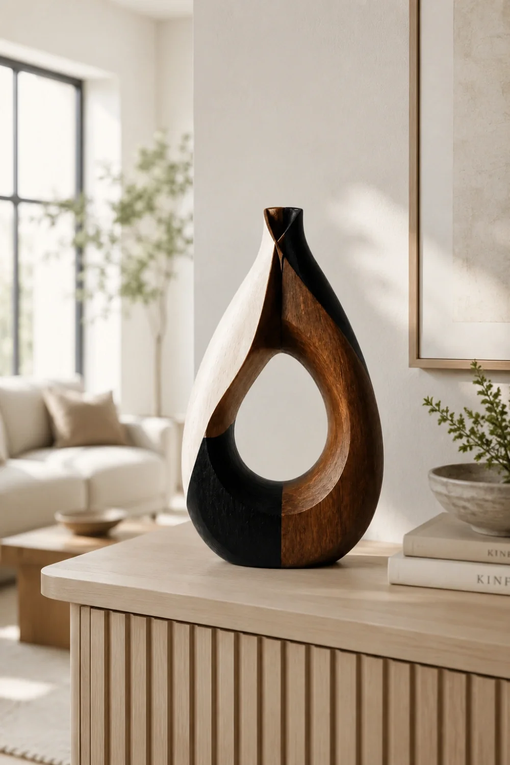 Vase Wood Sculpture #WG091