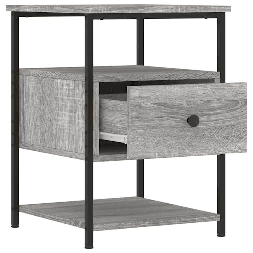 NNEVL Bedside Cabinets 2 pcs Grey Sonoma 40x42x56 cm Engineered Wood