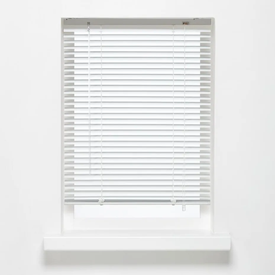 Kwantum Jaloezieën | Houten Jaloezieën | Aluminium Jaloezie Jade Wit 25mm 180×175 Cm