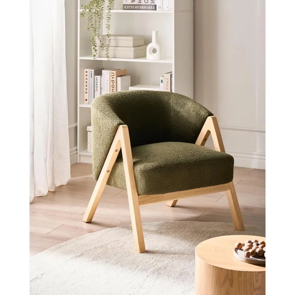 SKEI - Fauteuil - donkergroen - Boucl&eacute;