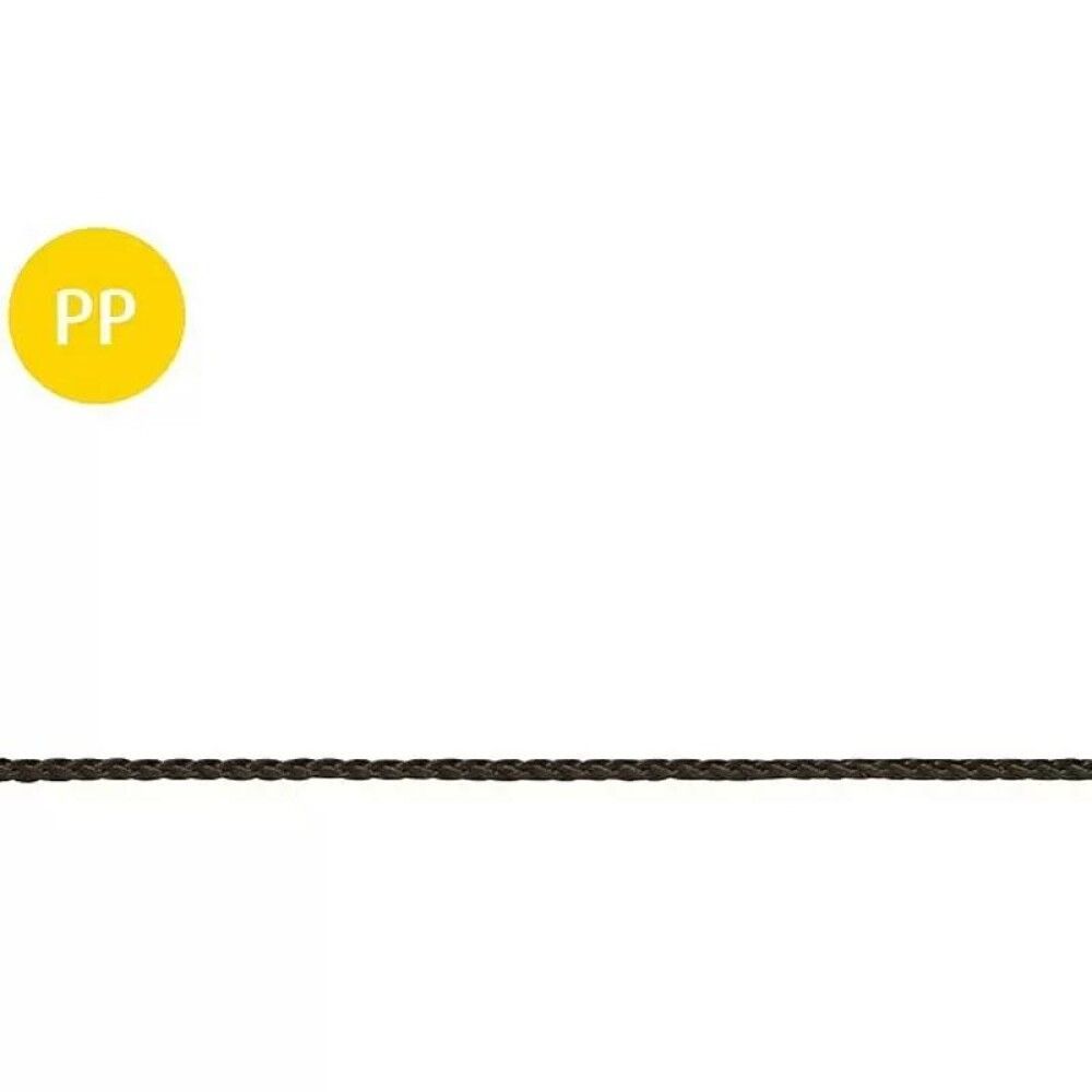 PP-SNOR STABILIT FLETTET 3MM, SVART