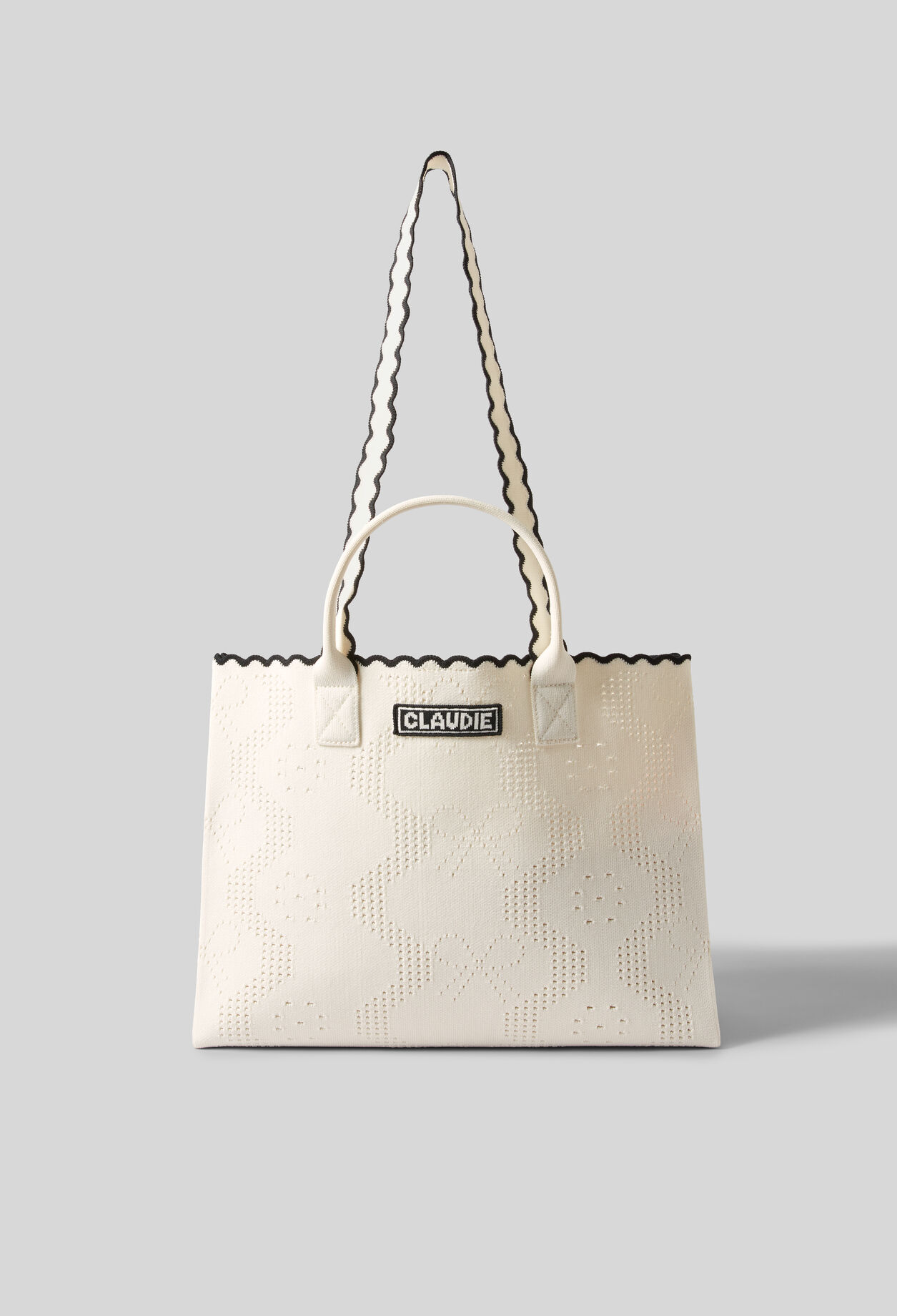 Sac tricot bicolore