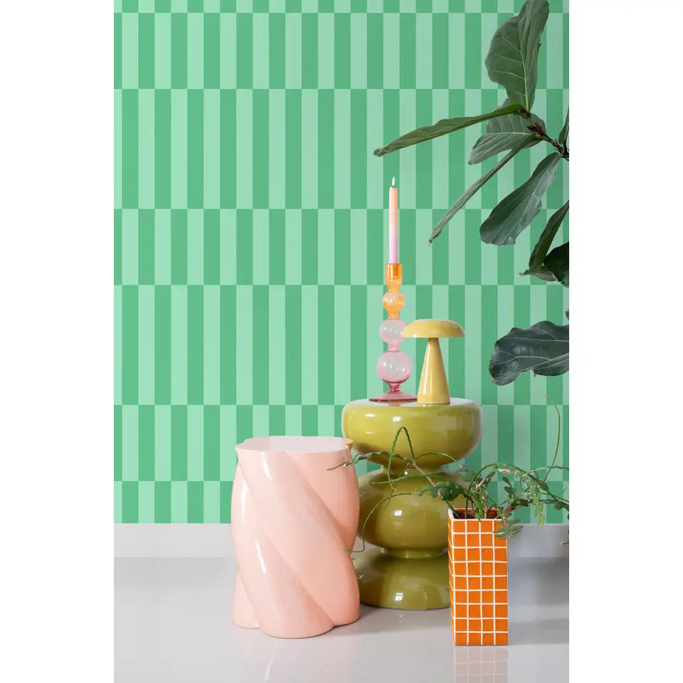 ESTAhome behang strepen groen - 50 x 900 cm