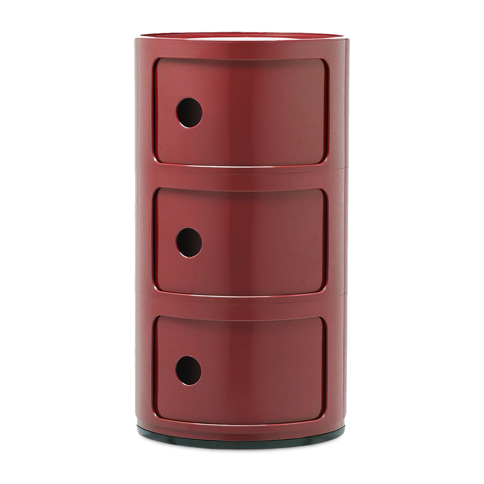 Kartell Componibili Kast Ø 32 cm - 3 Modules - Bordeaux